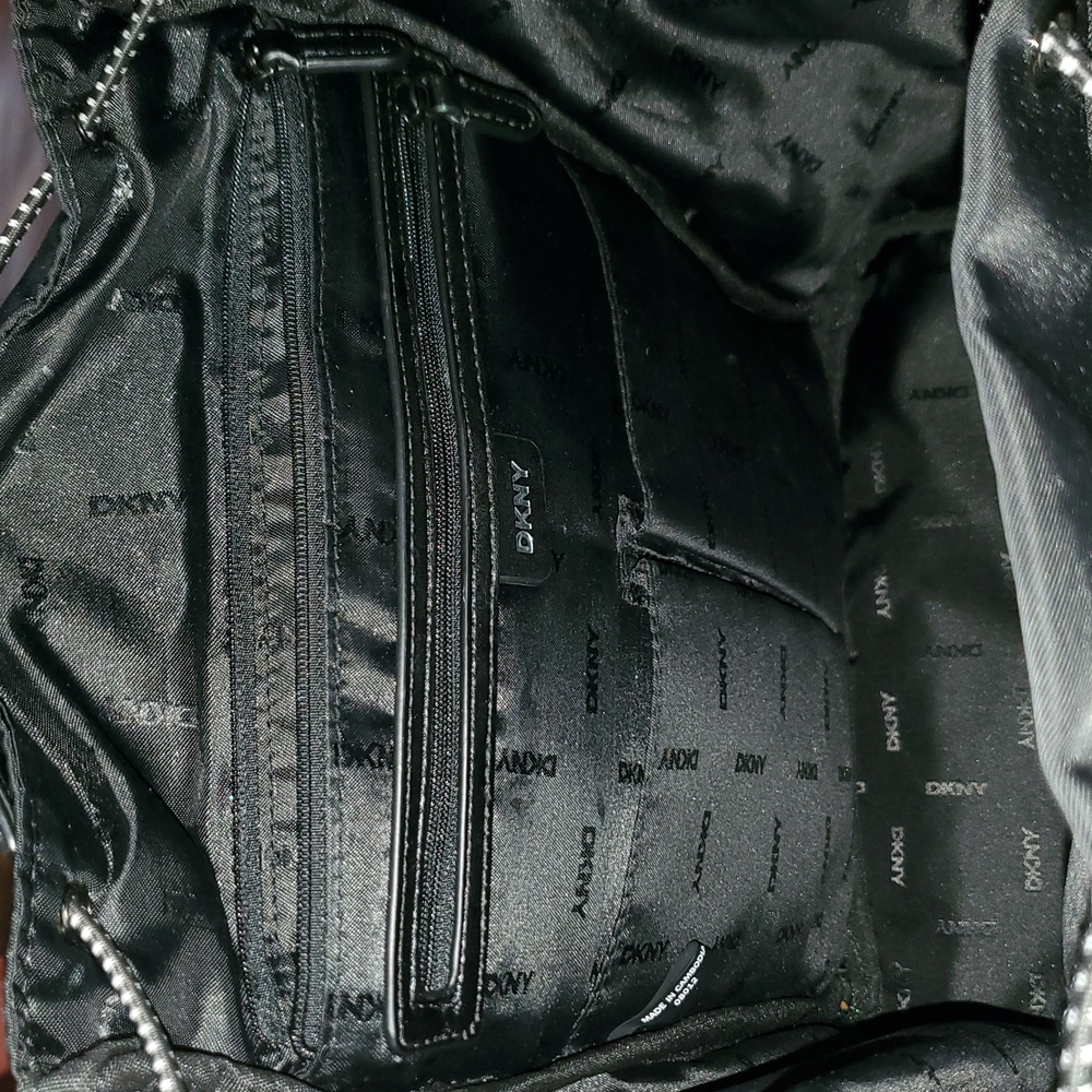 DKNY Backpack Black Drawstring   Beauriful Condition! - Picture 9 of 14
